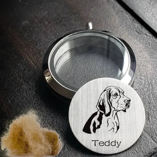 Cherish Your Pet's Memory: Personalized Unique Pet Hair Locket Necklace