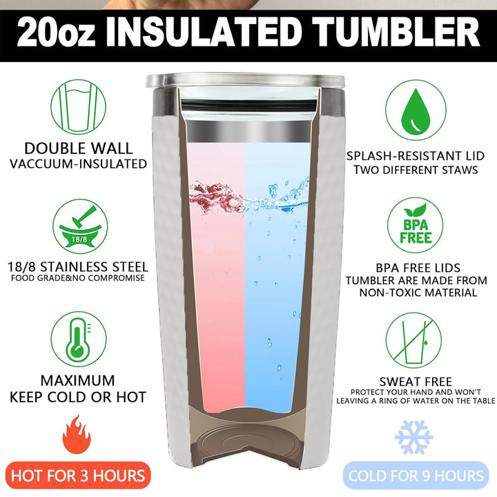Custom Football Coach Tumbler – Personalized 20oz Stainless Steel Insulated Cup with Name for Team Gifts