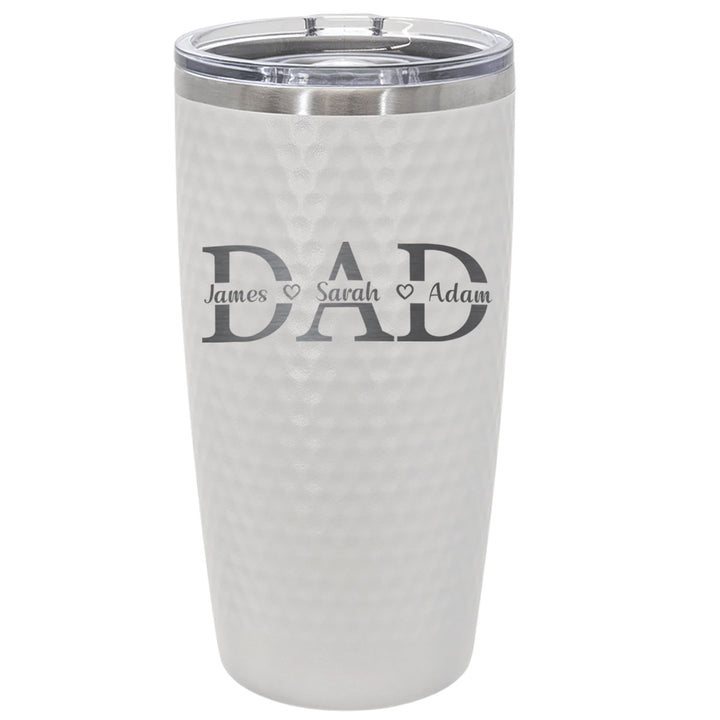 20oz Personalized Golf DAD Tumbler with Kids’ Names