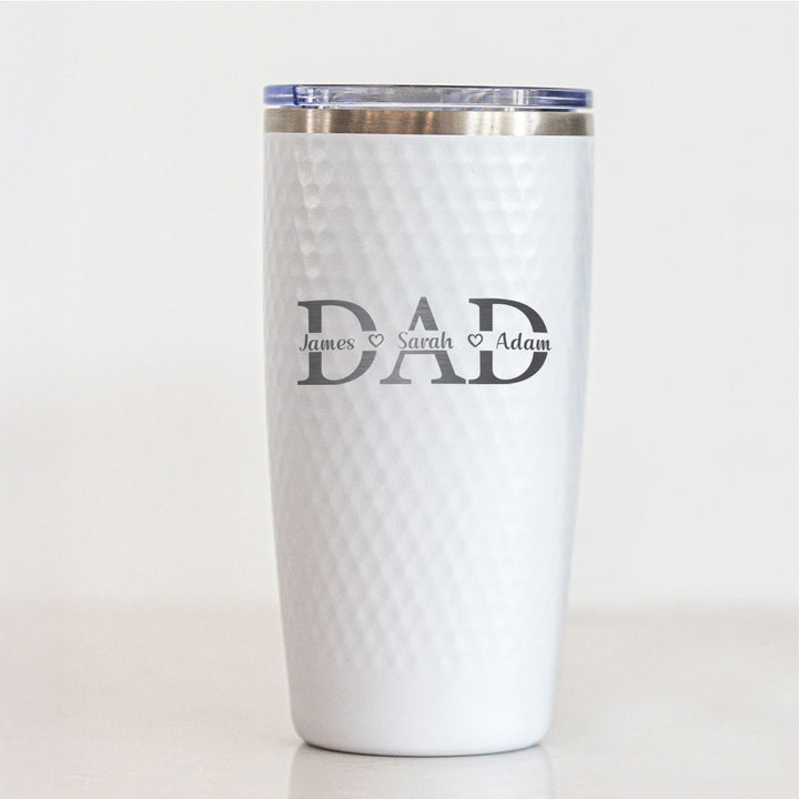 20oz Personalized Golf DAD Tumbler with Kids’ Names