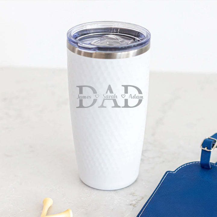 20oz Personalized Golf DAD Tumbler with Kids’ Names