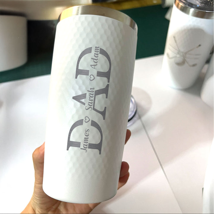 20oz Personalized Golf DAD Tumbler with Kids’ Names