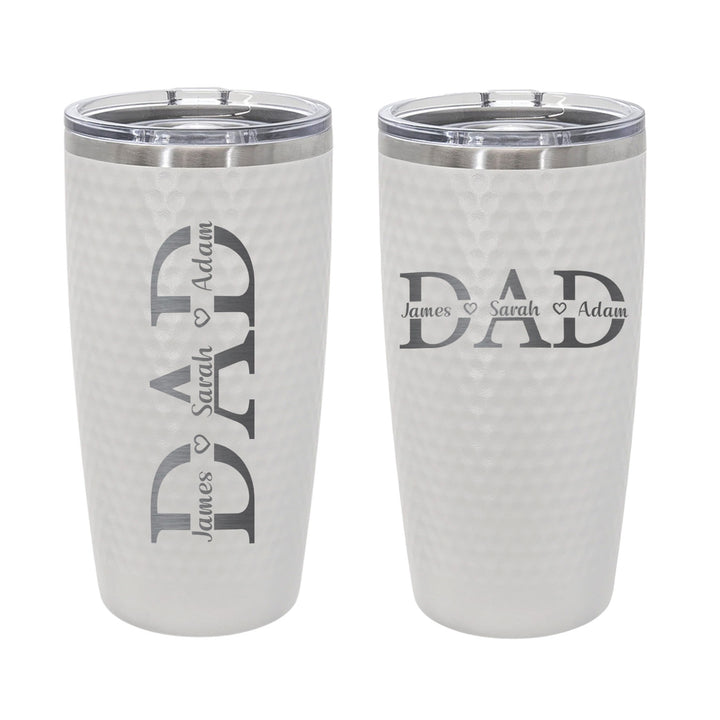 20oz Personalized Golf DAD Tumbler with Kids’ Names